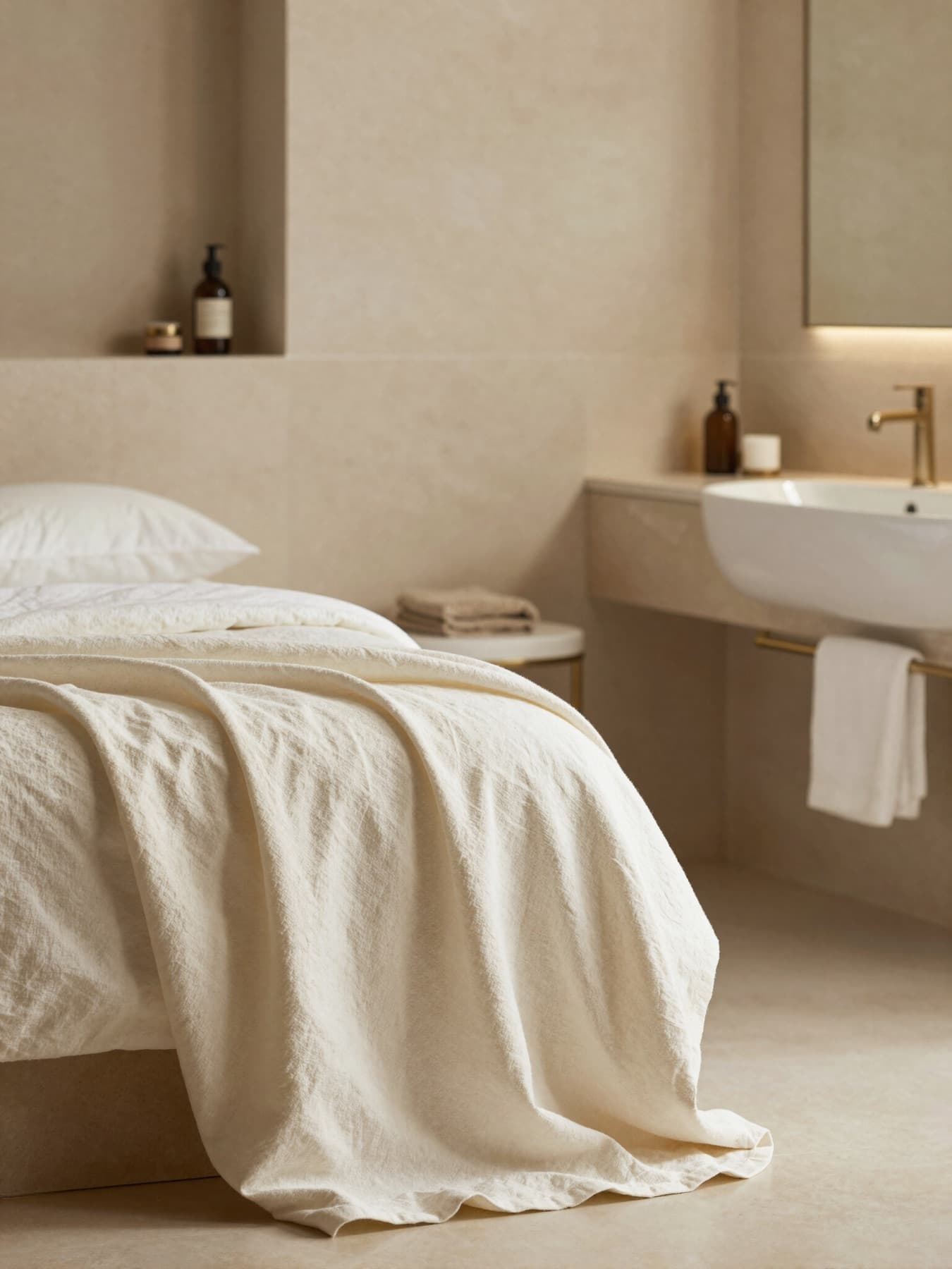 Serene bedroom with fresh linens